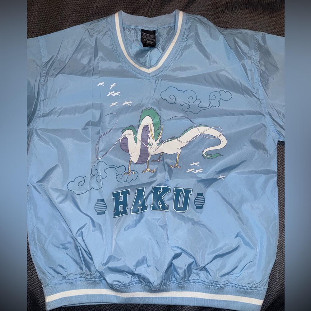 Spirited Away Haku Pullover Windbreaker Jacket Size M
